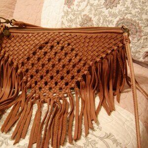 The Sak leather fringe purse.